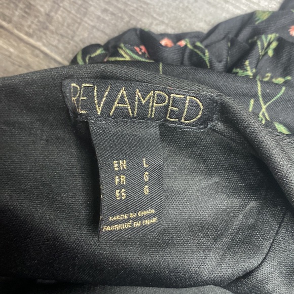 Floral Black Mini Dress - Picture 2 of 2